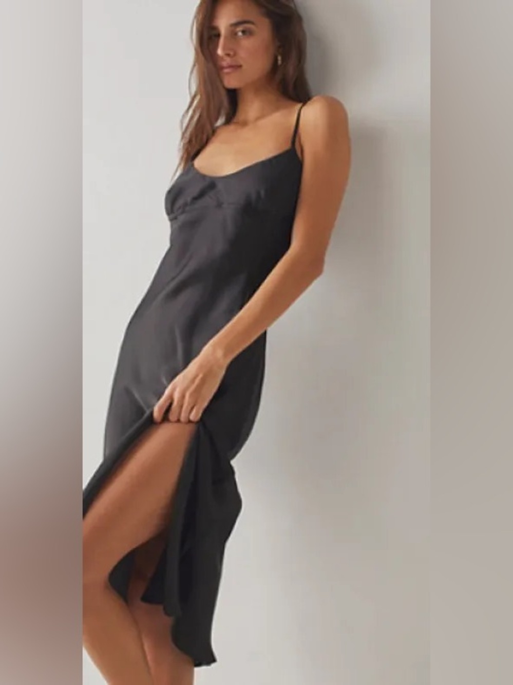 Free People Right This Way Bias Slip Dress
